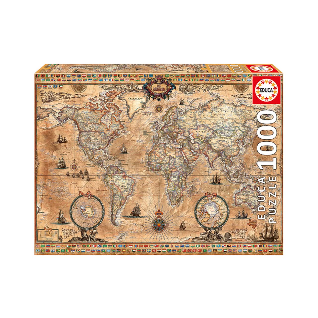Educa Antique World Map 1,000 Piece Jigsaw Puzzle